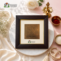 Shree Saraswati Yantra – Premium Copper Yantra Frame for Knowledge, Wisdom & Spiritual Growth
