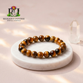 Tiger Eye Stone Bracelet for Strength, Protection & Confidence | 100% Original | Lab Certified | Premium Quality Stretch Bracelet