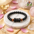 Karungali Bracelet with Rudraksha Beads and damru | Lab Certified | Spiritual Protection & Healing Bracelet