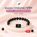 Scorpio Bracelet with Selenite Plate – Protection, Emotional Balance & Inner Peace