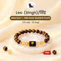 Leo Bracelet with Selenite Plate – Confidence, Leadership & Positive Energy